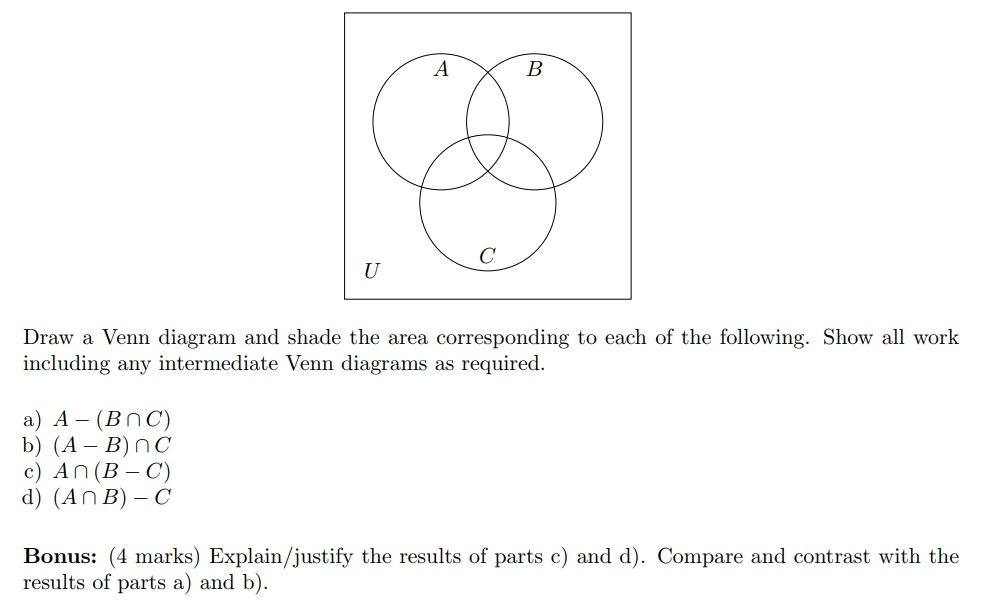 What Are The Various Parts Of The Venn Diagram - General Wiring Diagram