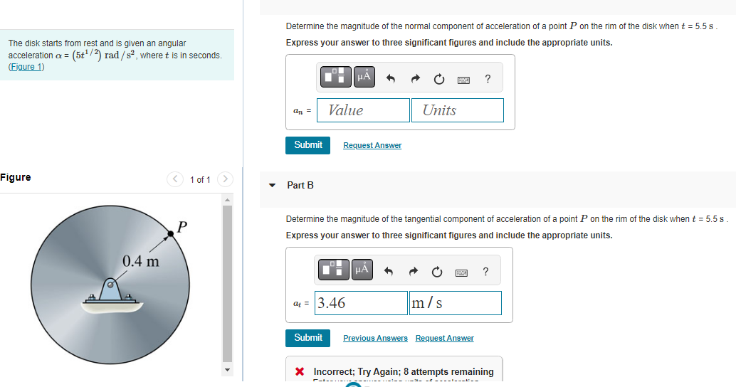 Solved Determine the magnitude of the normal component of | Chegg.com