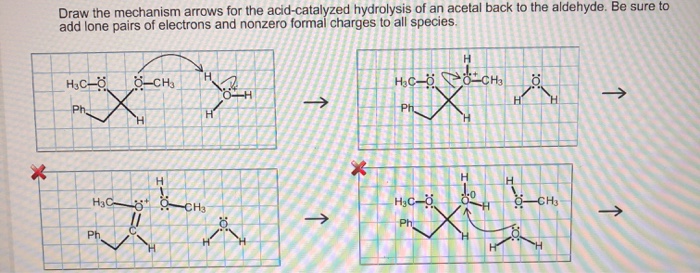 Solved Draw the mechanism arrows for the acid-catalyzed | Chegg.com