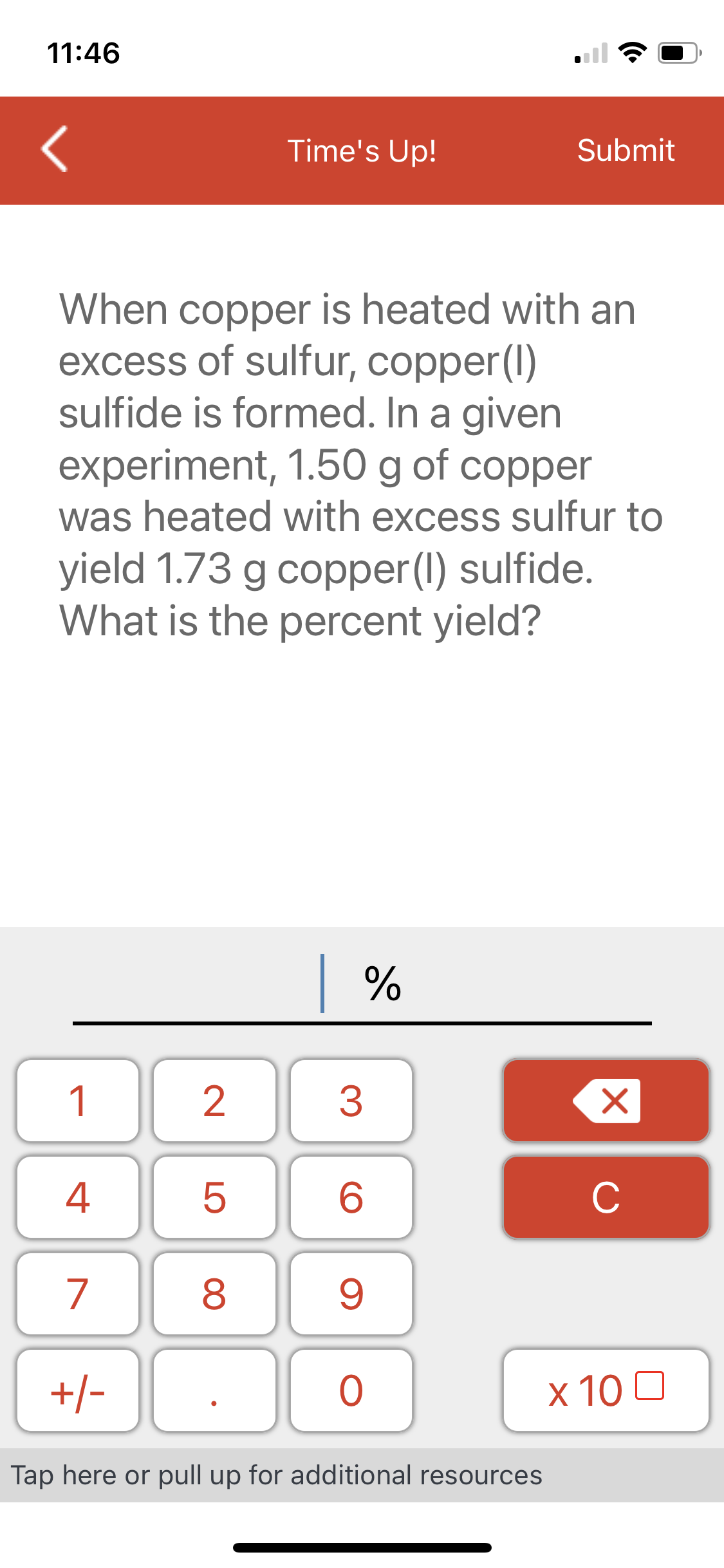 Solved When copper is heated with anexcess of sulfur,