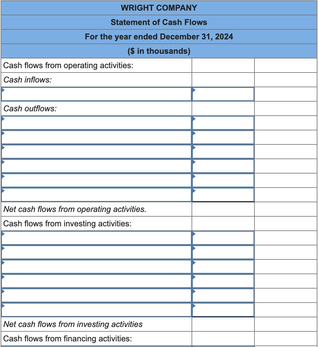 Solved The Comparative Balance Sheets For 2024 And 2023 And Chegg Com   PhpsvKMq7