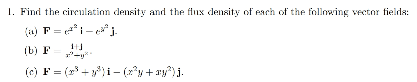 Solved Find the circulation density and the flux density of | Chegg.com