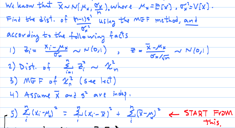 We kuow that xˉ∼N(μx,nσx), whare μx=E[x],σx2=V[x]. | Chegg.com