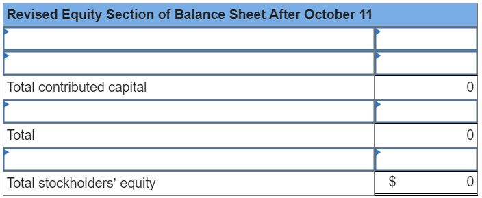 Solved Exercise 11 10 Recording And Reporting Treasury Stock