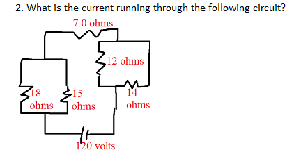 Solved 2. What is the current running through the following | Chegg.com