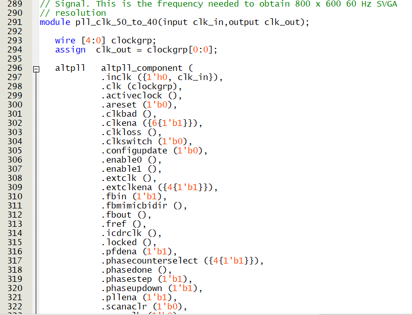 Solved What is the purpose of the pll_clk_50_to_40 IP core | Chegg.com