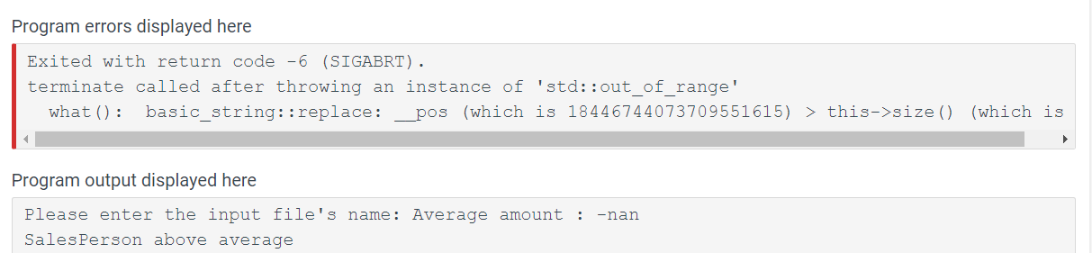 Solved 7.16 Lab: Sales Class - Array of Sales objects | Chegg.com