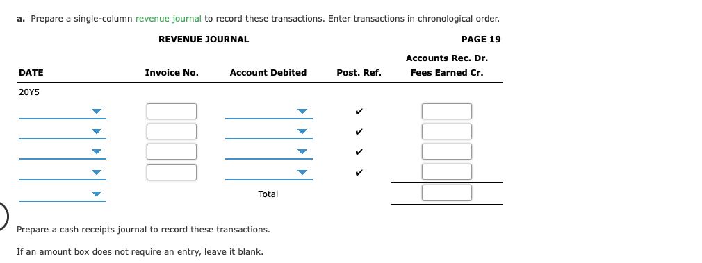 solved-a-prepare-a-single-column-revenue-journal-to-chegg