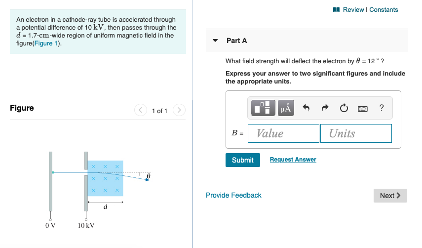 solved-an-electron-in-a-cathode-ray-tube-is-accelerated-chegg