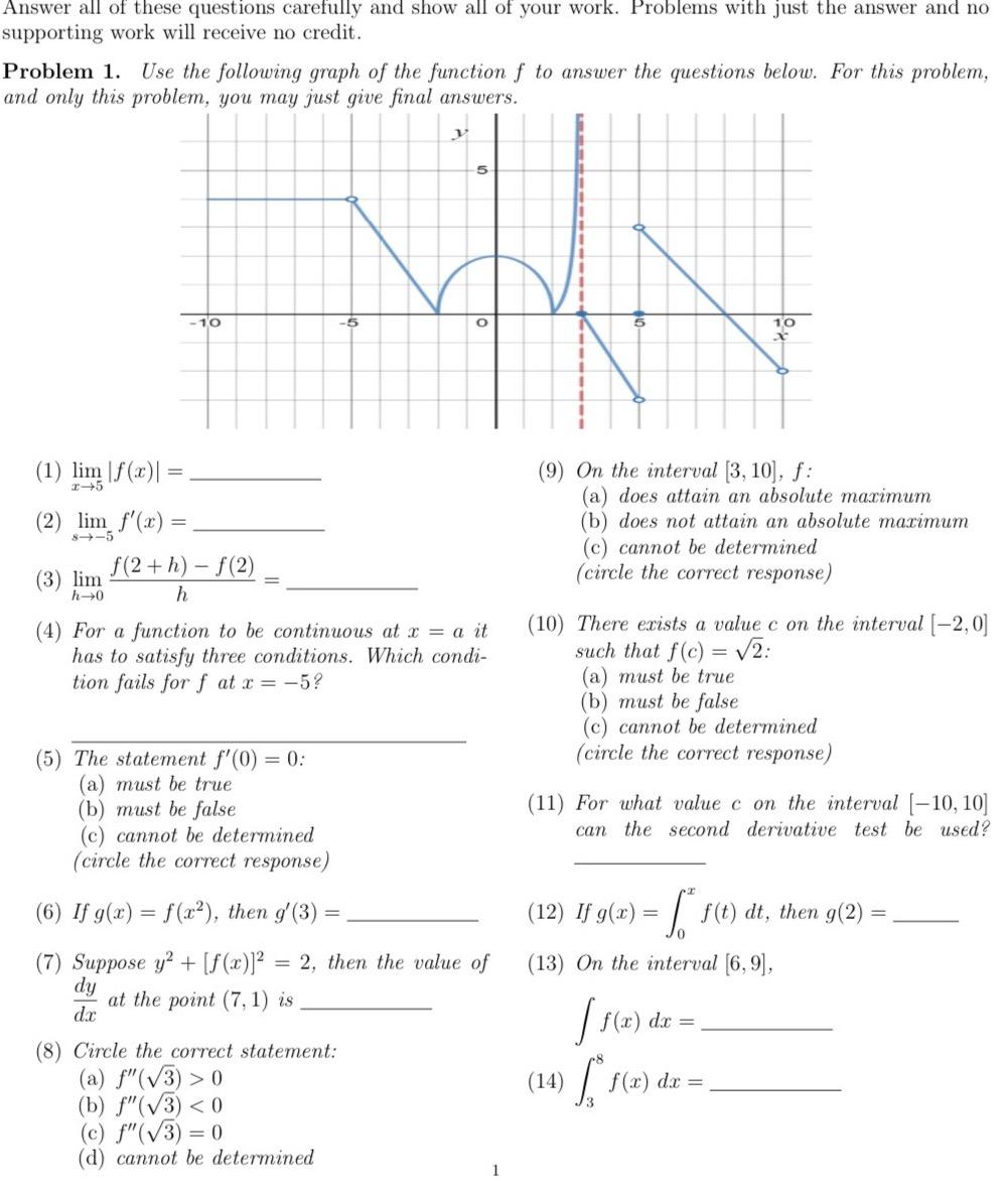 Solved Answer all of these questions carefully and show all | Chegg.com