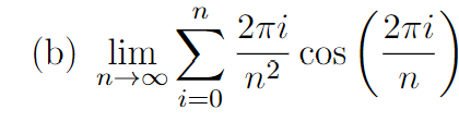 Solved Express Each Of The Following Limits As A Definite | Chegg.com