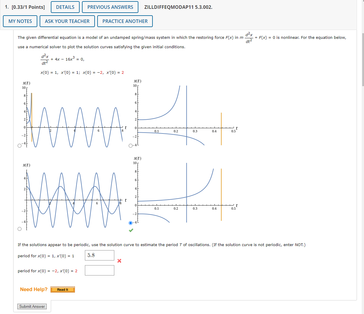 Solved The given differential equation is a model of an | Chegg.com