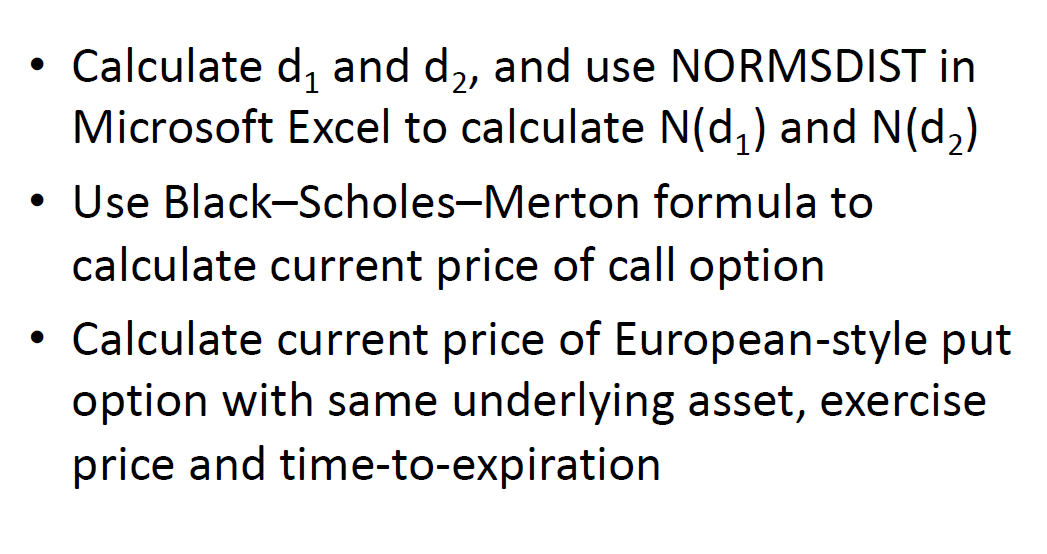 Solved Q1: Black-Scholes-Merton Formula • Stock portfolio | Chegg.com