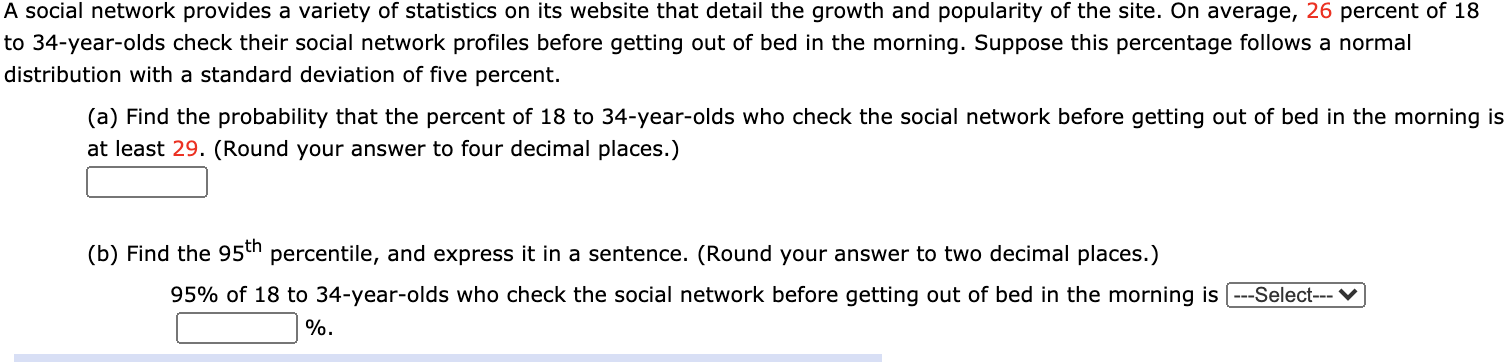 solved-a-social-network-provides-a-variety-of-statistics-on-chegg