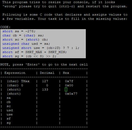 Solved This program tries to resize your console, if it | Chegg.com