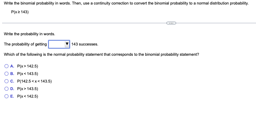 Solved Write the binomial probability in words. Then, use a | Chegg.com