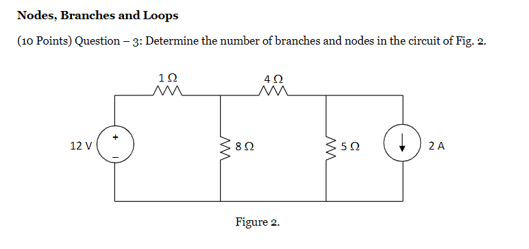 Solved Nodes, Branches And Loops (10 Points) Question - 3: | Chegg.com