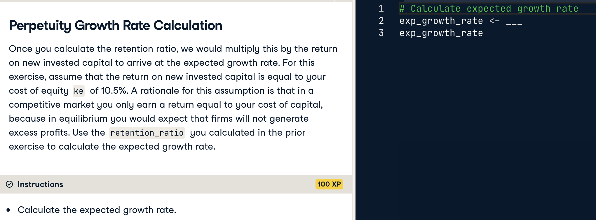 Perpetuity Growth Rate Calculation \ Calculate