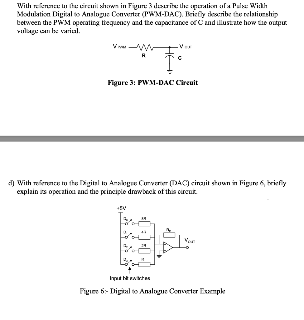 Solved c) With reference to the various Analogue to Digital