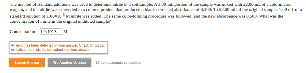 Solved The method of standard additions was used to | Chegg.com