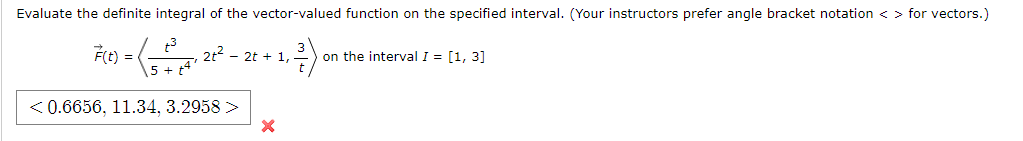 Solved Evaluate The Definite Integral Of The Vector-valued | Chegg.com