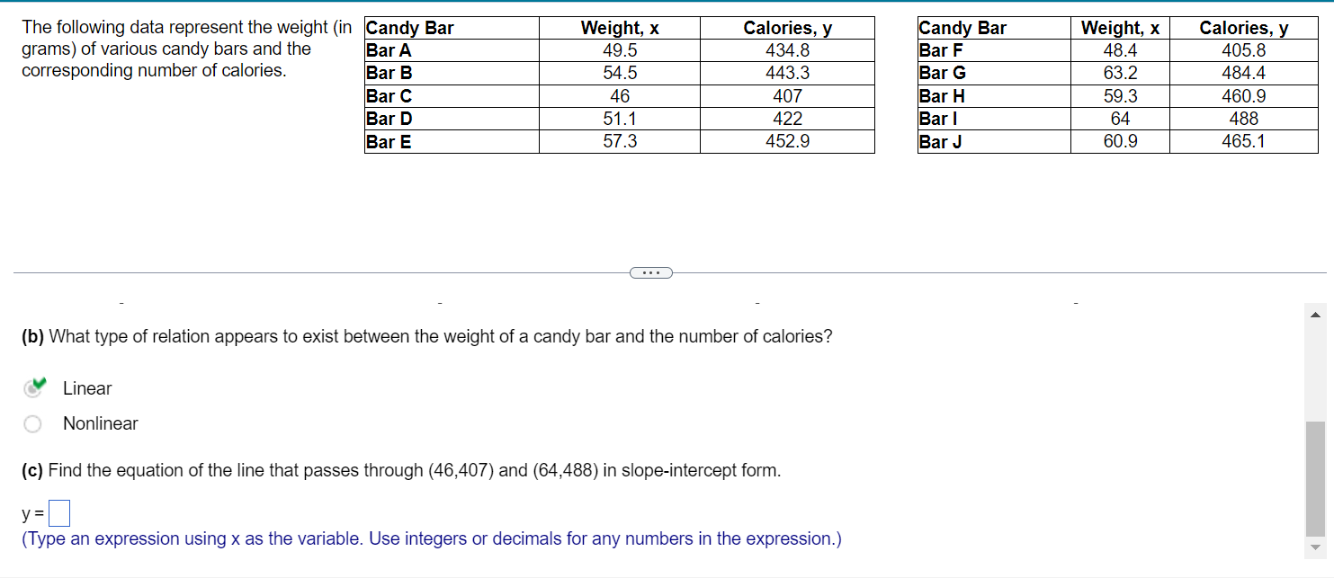 The following data represent the weight (in grams) of | Chegg.com