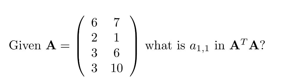 Solved A=⎝⎛623371610⎠⎞ | Chegg.com