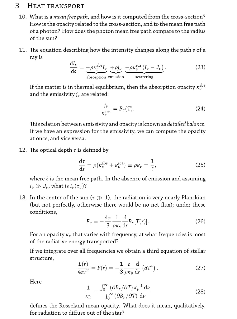 Solved 3 HEAT TRANSPORT 10. What is a mean free path, and | Chegg.com