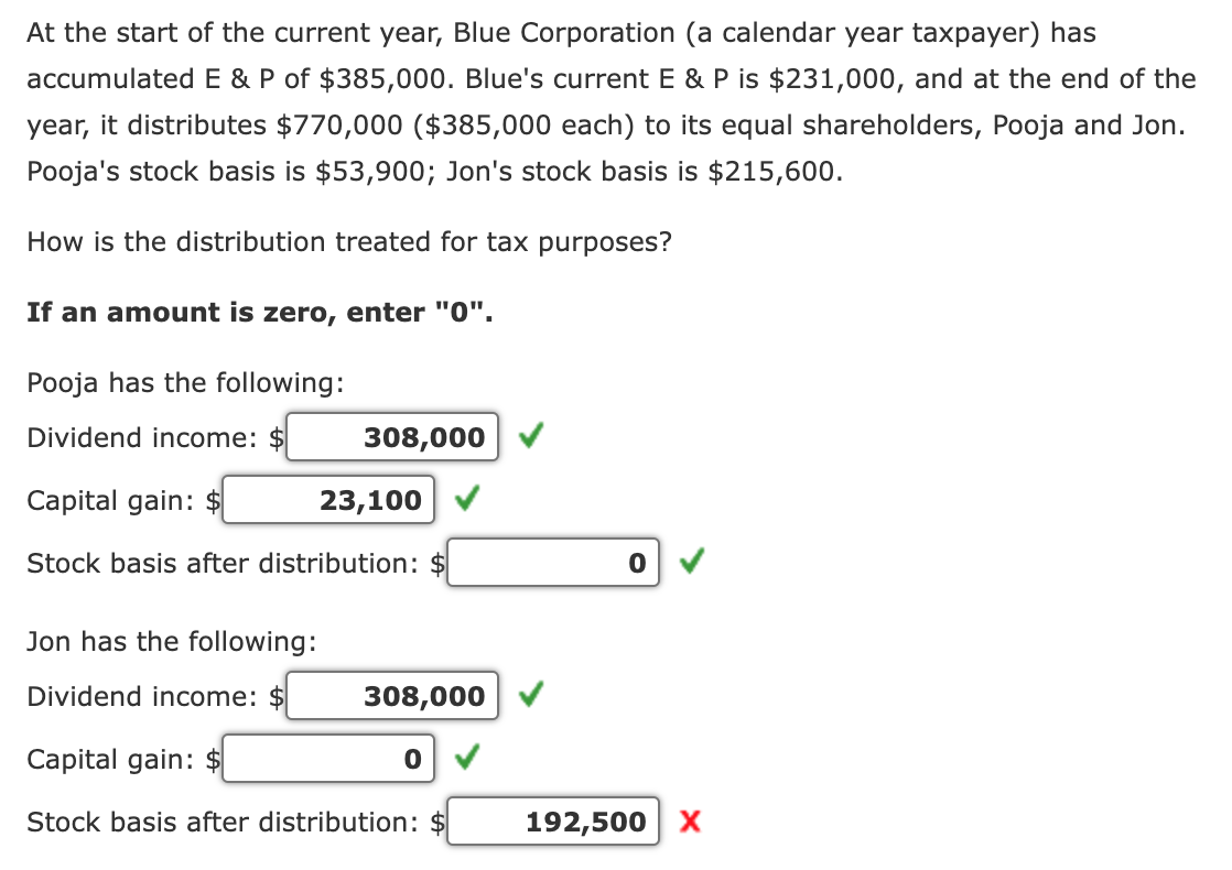Solved At the start of the current year, Blue Corporation (a