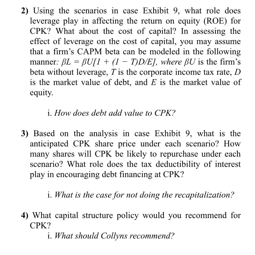 Solved Financial Management (MBA) Case Study no.2 CALIFORNIA | Chegg.com