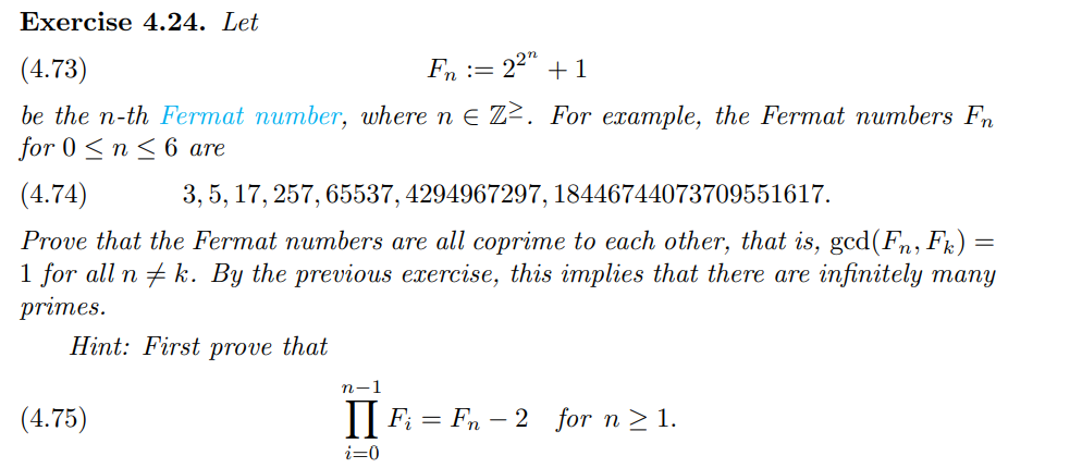 Solved Exercise 4.24. Let (4.73) Fn := 22