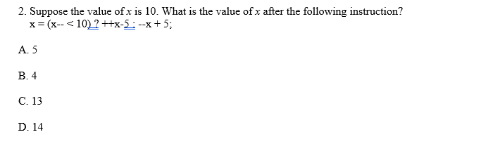 what is the value of x 2x 10