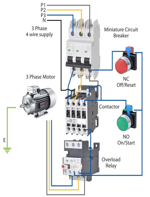 Solved Why is NC and NO connected like that in the circuit? | Chegg.com