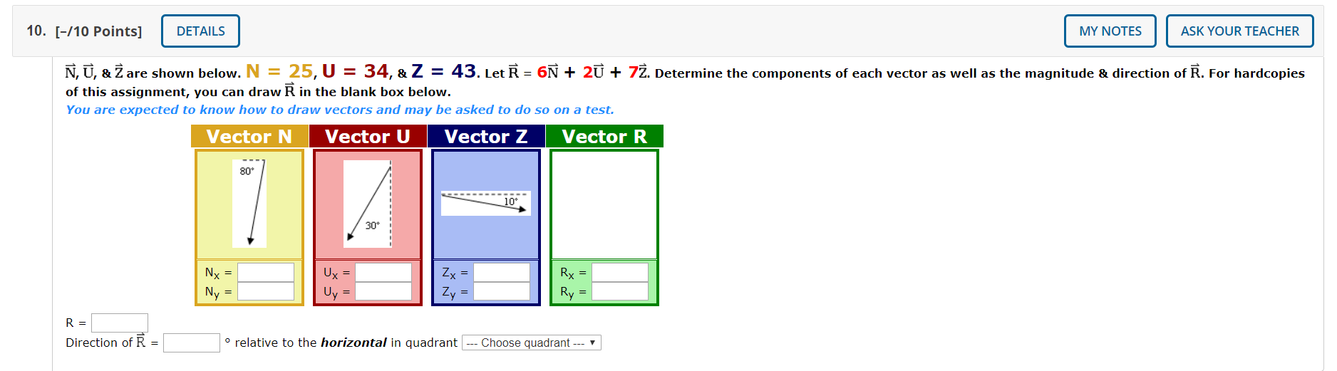 Solved 10 10 Points Details My Notes Ask Your Teache Chegg Com