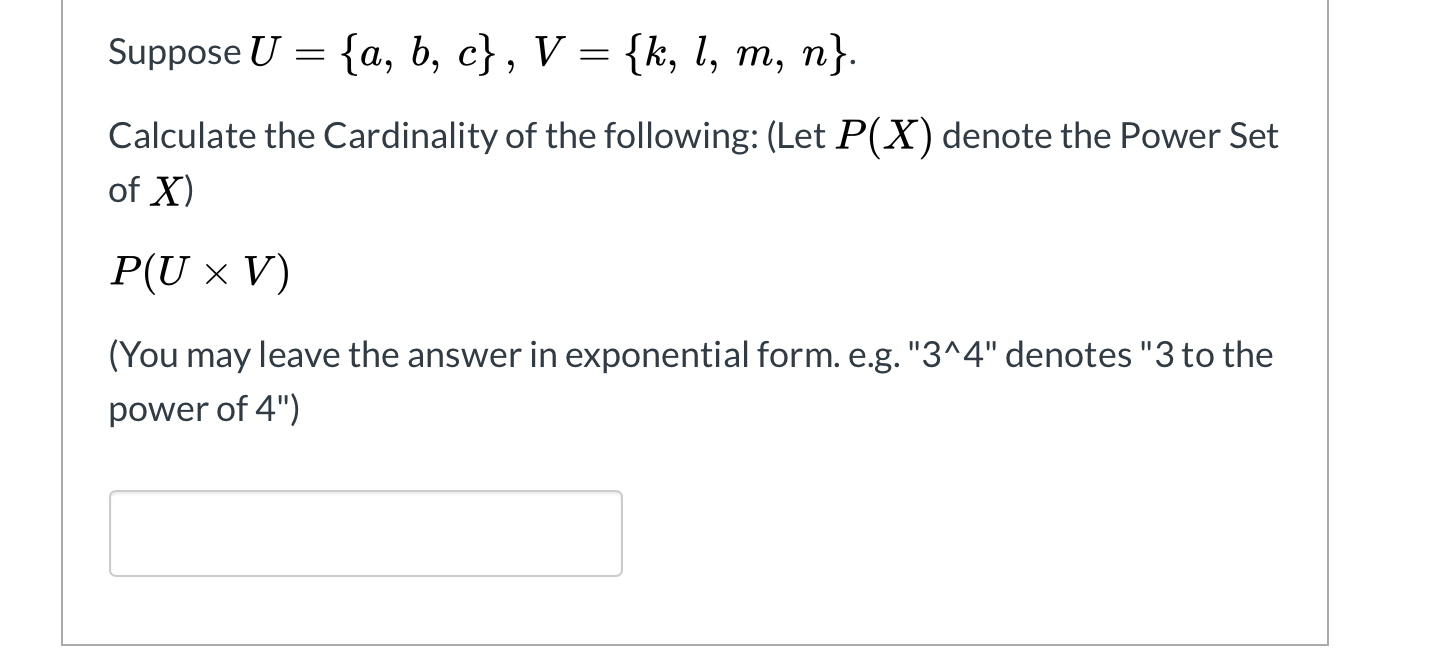 Solved Suppose U A B C V K L M N Calculate Chegg Com