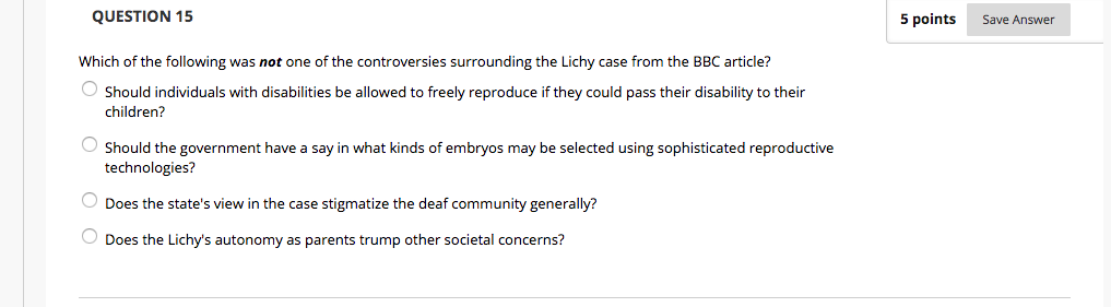 Solved QUESTION 18 5 points Save Answer Which of the | Chegg.com