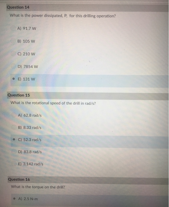 Solved Question 12 Problem 23.45] A hole is being drilled in | Chegg.com
