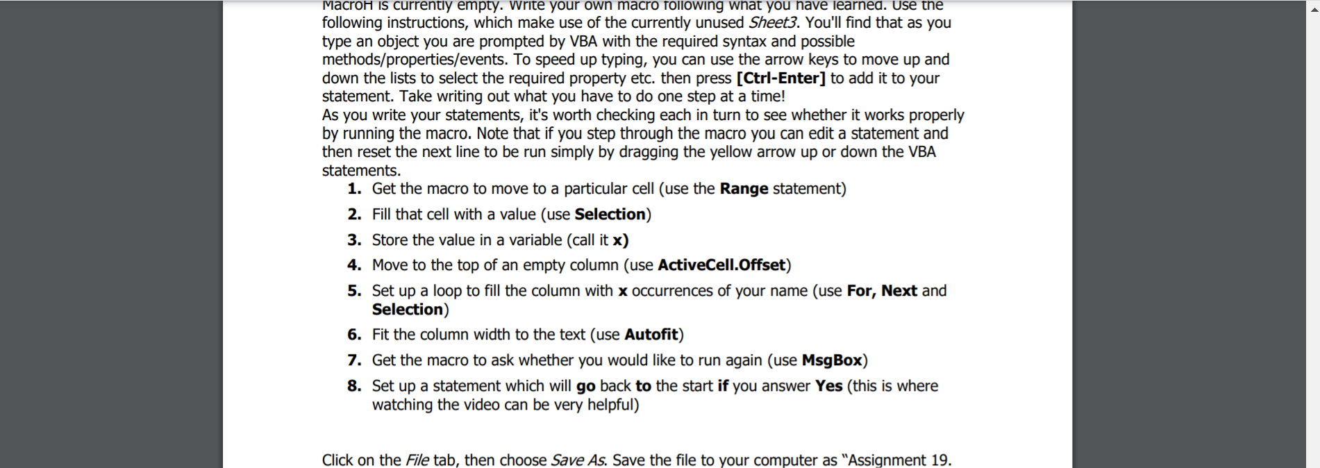 Solved I need help writing a visual basic according to | Chegg.com