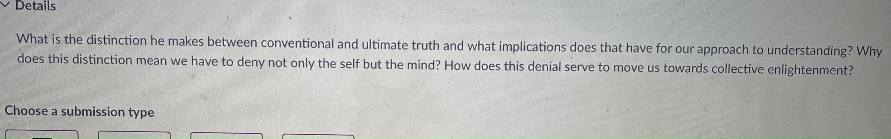 Solved What is the distinction he makes between conventional | Chegg.com