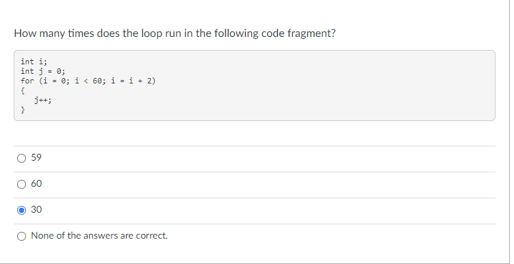 Solved There is an error in the for loop below. What is the | Chegg.com