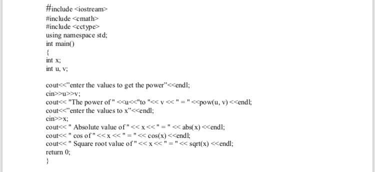 Solved #include #include #include using namespace std; | Chegg.com