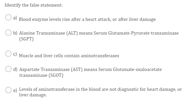 Enzyme that shows heart attack online