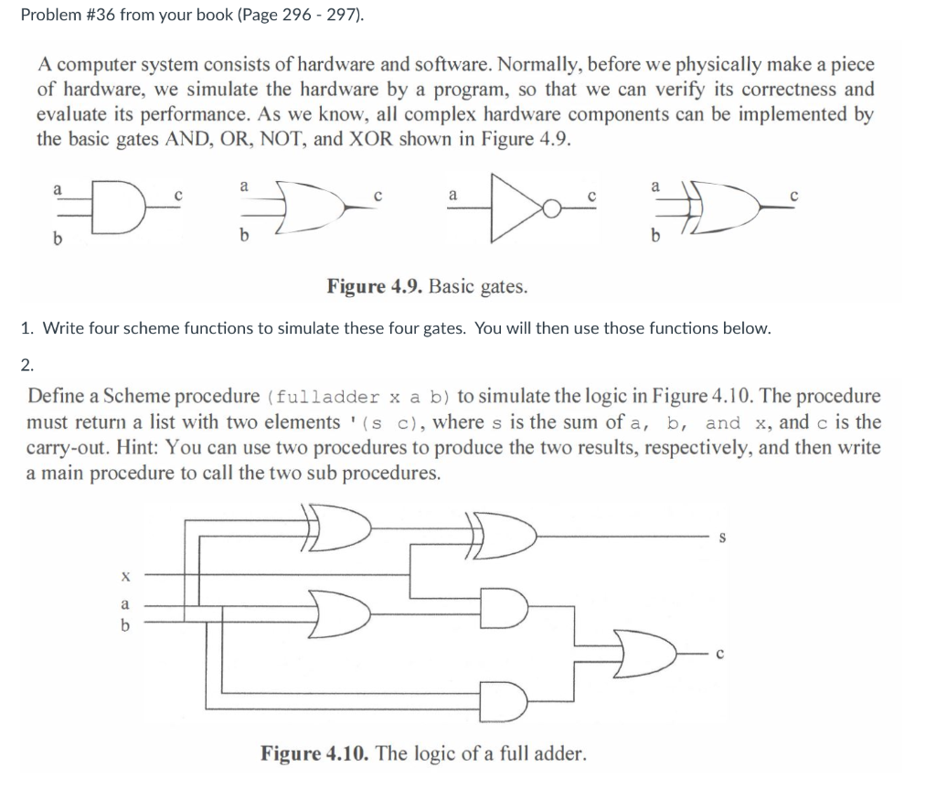 Solved Problem #36 from your book (Page 296 - 297). A | Chegg.com