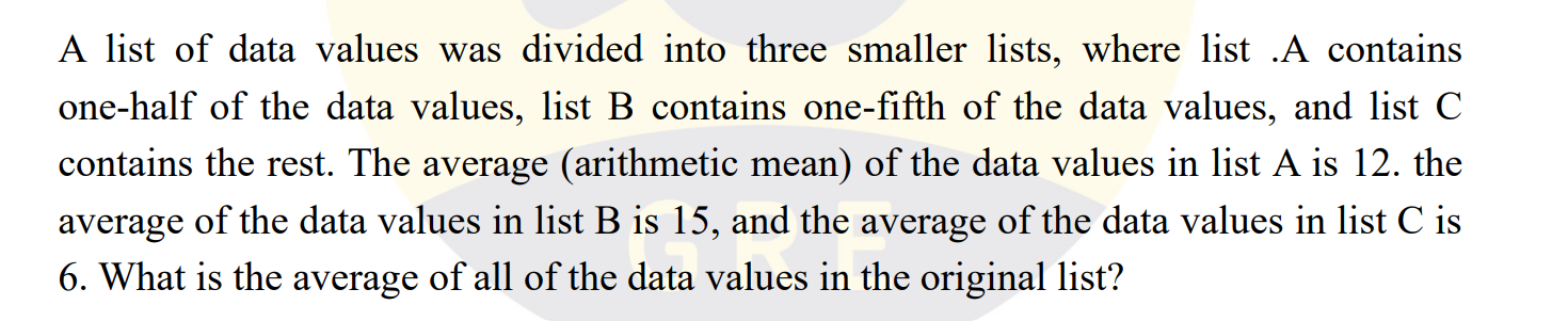 solved-a-list-of-data-values-was-divided-into-three-smaller-chegg