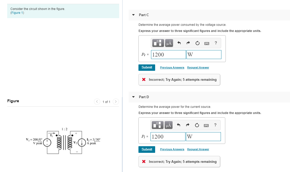 Solved Consider The Circuit Shown In The Figure. (Figure 1) | Chegg.com