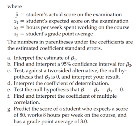 Solved 12.94 Based on 107 students' scores on the first | Chegg.com