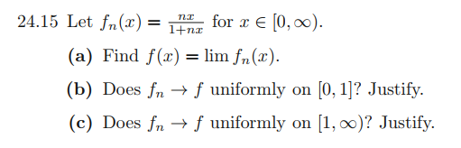 Solved Question on Real Analysis exercise. Please do not use | Chegg.com