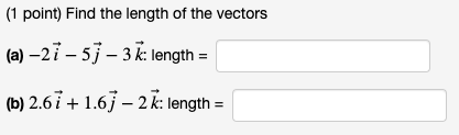 Solved (1 point) (a) Find a unit vector from the point P = | Chegg.com