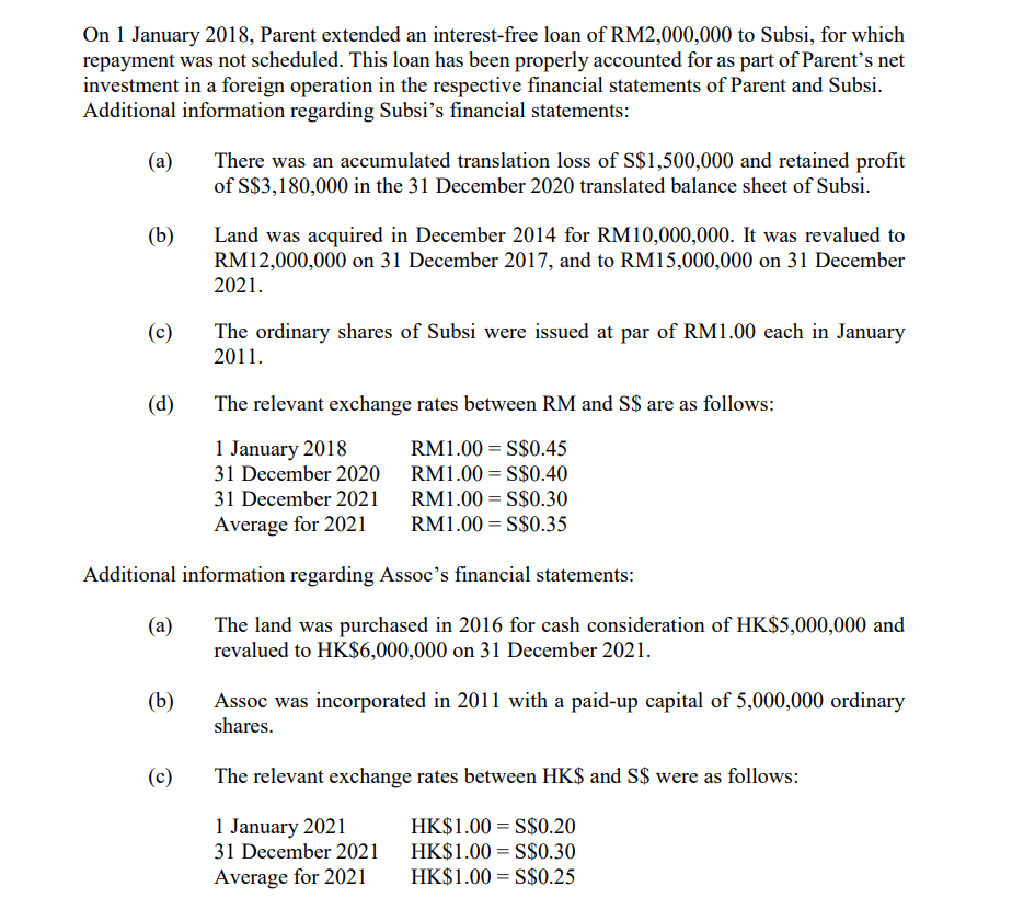 Parent Pte Ltd (Parent), A Company Incorporated In | Chegg.com