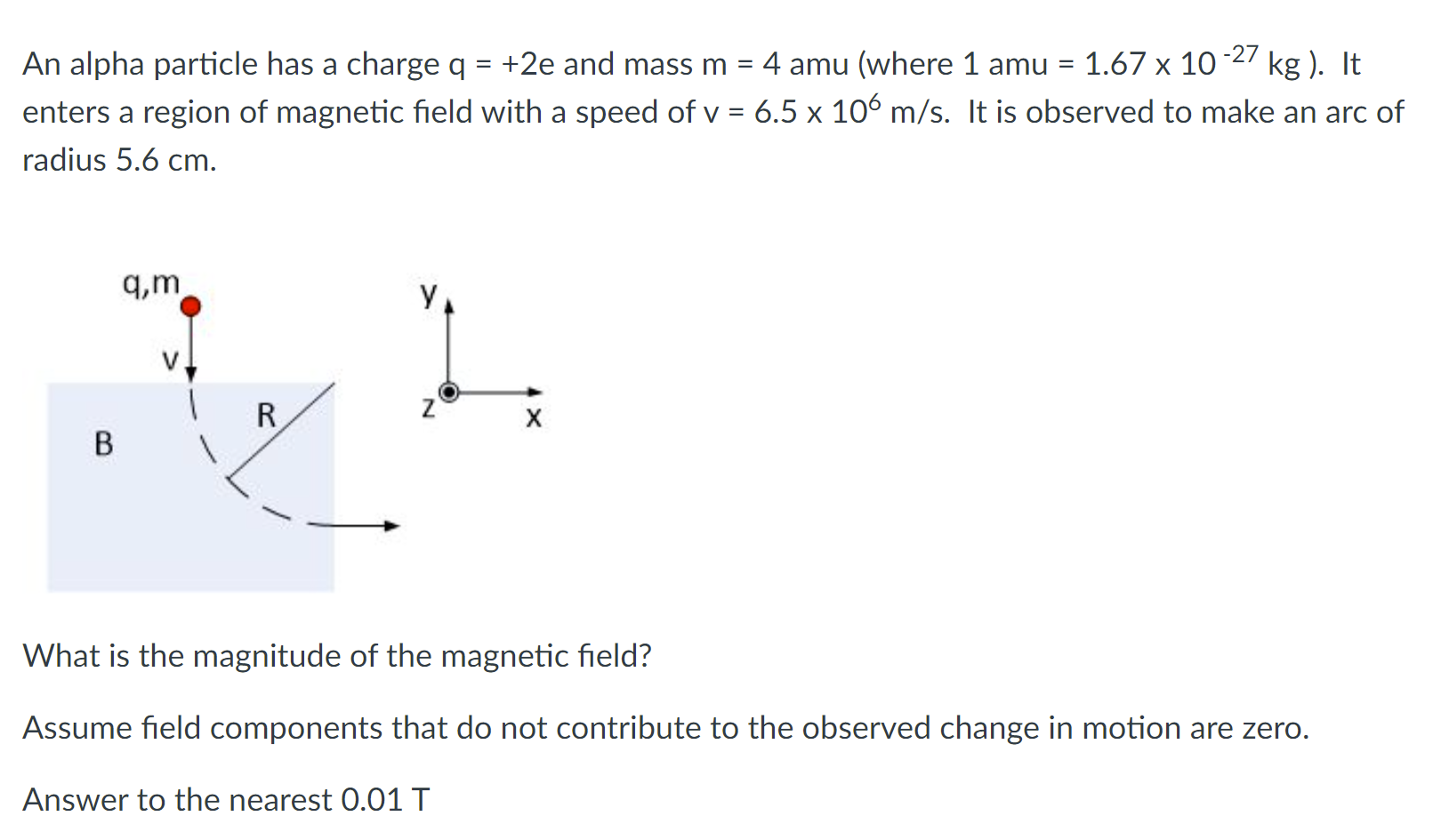 charge of alpha particle in amu